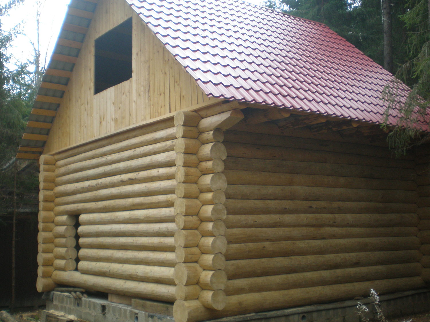 Баня из бревна или бруса под "КЛЮЧ"